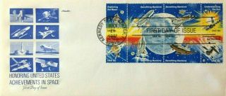 Space Achievement - First Day Of Issue Cover - Set Of Eight Stamps - 1981 Usps