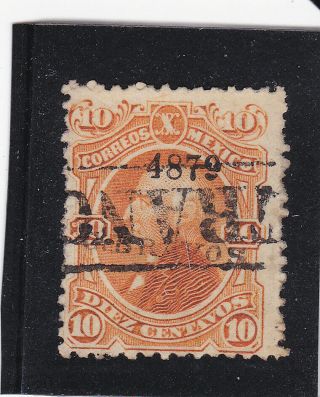 Mexico 108 1874 Issue 4879 C.  Bravos Scarce