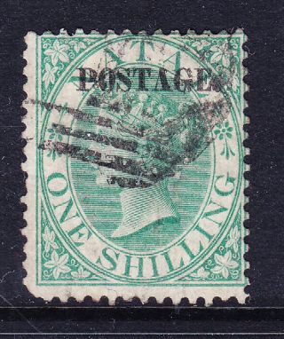 South Africa Natal 1869 Sg56 1/ - Green - Opt Postage - P14 - Good.  Cat £80
