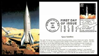 Mayfairstamps Us Fdc 1999 Space Satellites Century Of Progress First Day Cover W