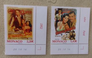 2017 Monaco Grace Kelly Movies Stamp