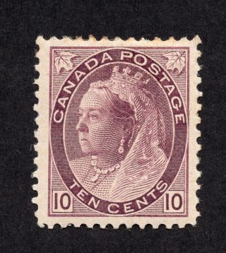 Canada 83 10 Cent Brown Violet Queen Victoria Numeral Issue Mh