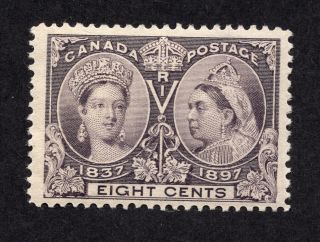 Canada 56 8 Cent Dark Violet Queen Victoria Diamond Jubilee Issue Mnh