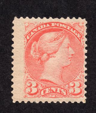 Canada 37 3 Cent Orange Red Queen Victoria Small Queen Issue Mlh