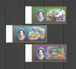 H387 Imperforate Cook Islands Birds Butterflies Fishes Michel 130 Euro Set Mnh