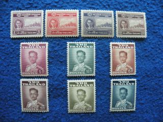 Thailand 1950 - 60 Sc 275/288 Og Mnh