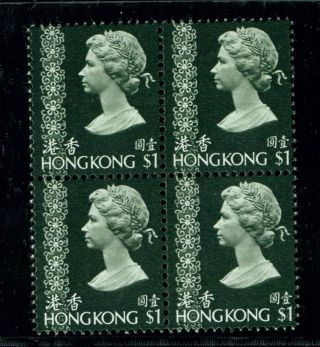 (hkpnc) Hong Kong 1975 Qeii $1 B/4 Small Crown Ca Wmk.  Vf Um Key Value Scarce