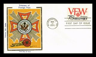 Dr Jim Stamps Us Vfw Veterans Of Foreign Wars Colorano Silk Fdc Cover