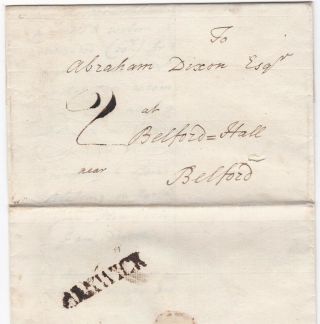1771 Alnwick Pmk Letter C Forster To Abraham Dixon Belford Cockfighting Mention
