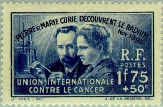 Ebs France 1938 Discovery Of Radium - Pierre & Marie Curie Yt 402 Mnh Cv $43