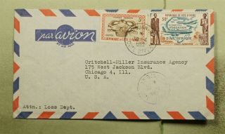 Dr Who 1962 Ivory Coast Abidjan Airmail To Usa E68390