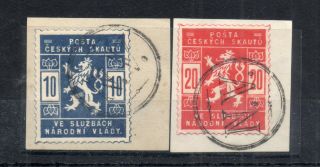Old Stamps Of Czechoslovakia /ceskych Skautu 1918 I - Ii.  23.  - Euro