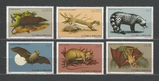 St Thomas & Prince Islands 1981 Sc 598 - 603 Mammals Mnh Set $11.  70