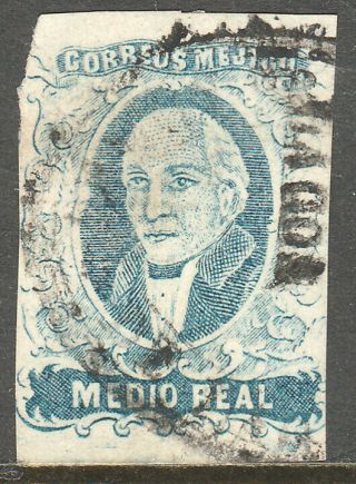 Mexico - Lagos 1,  ½real.  G - F.  (177 - 77)