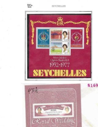 Small Selection Of Mnh Seychelles Sets,  Singles And Souvenir Shts - See