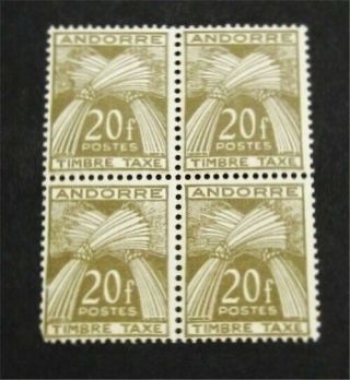 Nystamps French Andorra Stamp J39 Og Nh $32
