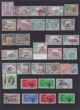 CYPRUS.  1938 - 85.  & SELECTION ON STOCKCARDS. 3
