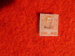 Italian Col.  State Stamp 14 Rodi 20c Mh