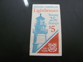 U.  S.  Booklet 1990 Bk171 Lighthouses Mnh Fv $5.  00