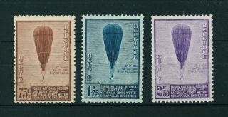 Belgium 1932 Scientific Research Fund Set Of Stamps.  Sg 621 - 623.
