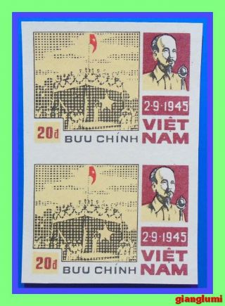 Vietnam Imperf Historic Days - 2/9/45 Pair Mnh Ngai