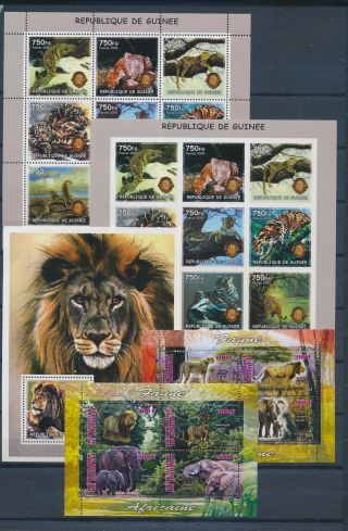 Ab6 - 2604 World Animals Fauna Flora Wildlife Good Sheets Mnh