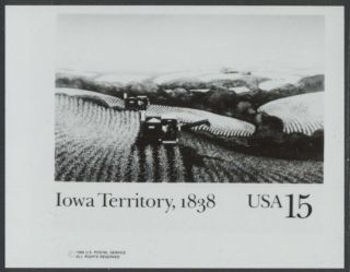 Ux123 15c Iowa Territory Postal Card Publicity Photo Essay