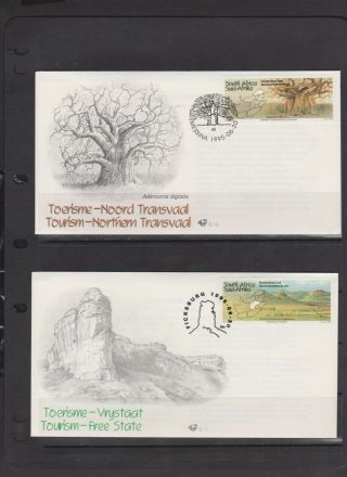 South Africa 1995 X 2 Different Fdc`s Per Scan