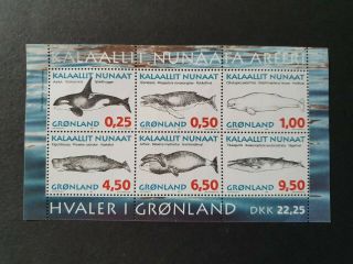 Arctic Wildlife Whales Sheet Vf Mnh Dk Greenland Gronland B240.  12 Start 0.  99$