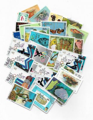 P124.  0] 100 Different Belize Packet