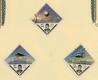 Yemen John F Kennedy Memorial Stamps & S/s 