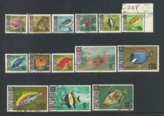 Tanzania 1967 Fish 14 Mostly Values