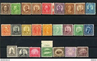 United States 1923 - 1925 ☀ Perforation 11 ☀ Mnh / Mh