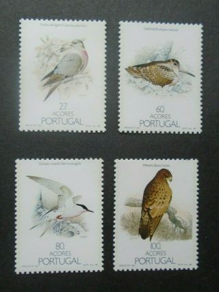 Birds Wildlife Set Vf Mnh Portugal Acores B241.  19 099$