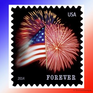 100 Forever Stamps Star Spangled Banner Usps Fireworks Roll Us Flag Postage Coil