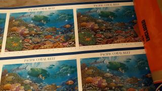 2 - Pacific Coral Reef Press Sheets Mnh Nature Of America 3831 16 Total
