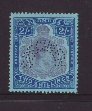 Bermuda 1938 2/ Blue Perforated Specimen Mlh