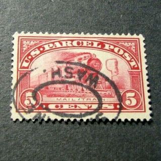 Us Stamp Scott Q5 Mail Train And Mail Bag1913 C535