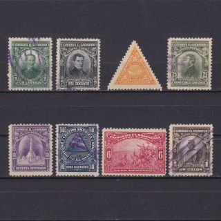 El Salvador 1921,  Sc 474 - 481,  Mh/used