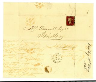 Number 11 In Maltese Cross Cover To Windsor 1843 (au199)
