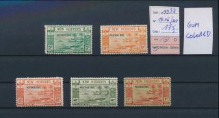 Lk82834 Br Hebrides 1938 Taxation Stamps Fine Lot Mh Cv 175 Eur
