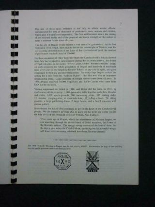 CZECHOSLOVAK PHILATELIC SOCIETY OF GB THE 25TH ANNIVERSARY.  by KRALICEK & PAGE 4