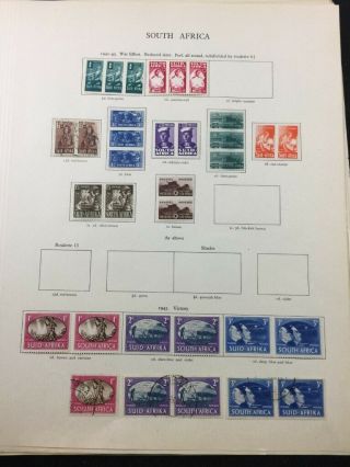 TREASURE COAST TCStamps 7,  Pages of OLD South Africa Postage Stamps 46 4