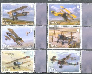 Jersey - World War I Aviation History Mnh - Military - 2017