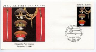 W15 1 - 1 History Of World War Ii Marshall Is Fdc Tripartite Pact Signed Sep 27 40