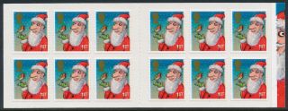 Gb 2012 (12 X 1st) Christmas Booklet With Red Colour Shift Error Vf