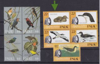 Palau 1985/6 Sc 63/6,  C5,  102a,  Birds,  Two Sets Mnh M1389