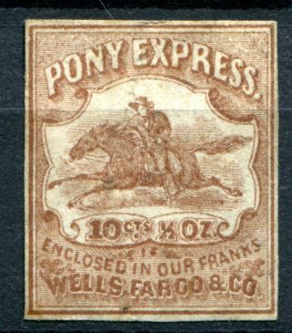 (892) Good U.  S.  Local " Pony Express " 10c S I43l7 M.  Mh