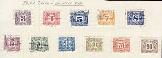 11x Canada U Postal Scrip Stamps 3c - 4c - 5c - 7c - 8c - 9c - 20c - 30c - 40c - 70c - 90c