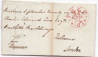 1794 Free/c Pmk Brixham Letter Lt James Maxwell To Cox London Royal Marines